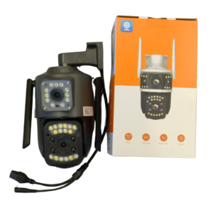 Dual Lens 5MP WiFi + SIM Based PTZ Camera with Two Way Talking, 360° PTZ Rotation, Full HD Video, Motion Tracking