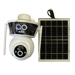 Dual Lens 8MP SIM Based Solar PTZ Camera with Two Way Talking, 360° PTZ Rotation, Full HD Video, Motion Tracking