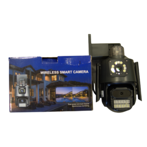 Dual Lens 5MP WiFi + SIM Based PTZ Camera with Two Way Talking, 360° PTZ Rotation, Full HD Video, Motion Tracking