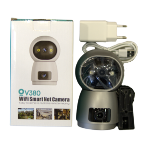 Dual Lens 5MP WiFi PTZ Camera with Two Way Talking, 360° PTZ Rotation, Full HD Video, Motion Tracking