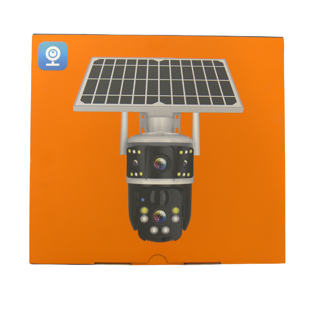 Dual Lens 5MP SIM Based Solar PTZ Camera with Two Way Talking, 360° PTZ Rotation, Full HD Video, Motion Tracking - Image 2