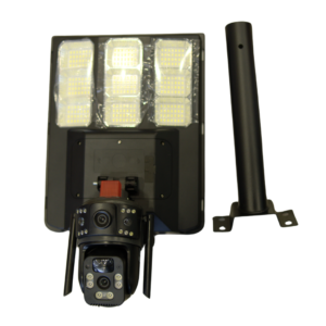 Dual Lens 5MP SIM Based Solar PTZ Camera with Street Light, Two Way Talking, 360° PTZ Rotation, Full HD Video, Motion Tracking