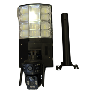 Dual Lens 5MP SIM Based Solar PTZ Camera with Street Light, Two Way Talking, 360° PTZ Rotation, Full HD Video, Motion Tracking